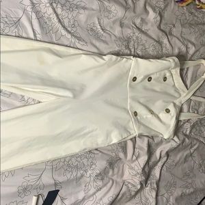 White and gold jumpsuit!